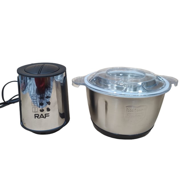 Raf Food Processor | Meat Grinder | Meat Chopper | 2-L Capacity | 1000W Powerful Motor | Stainless Steel. 32 Raf Food Processor | Meat Grinder | Meat Chopper | 2-L Capacity | 1000W Powerful Motor | Stainless Steel.