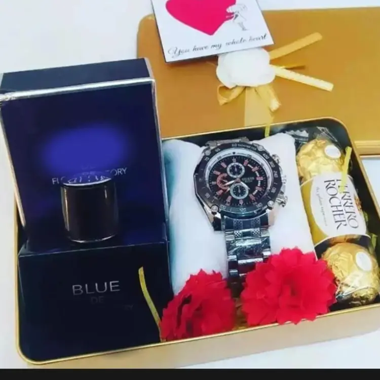 BINBOND Full Automatic Quartz Watch Popular Design Men's Watch Presents to  Boyfriend Wedding Anniversary Birthday Gift, golden-blue, 40mm dial  diameter, 8mm case thickness, Quartz Watch price in Saudi Arabia | Amazon  Saudi