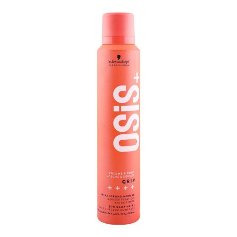 Osis+ Grip Volume & Body Extra Strong Mousse | Hair Styling Care | 200ml