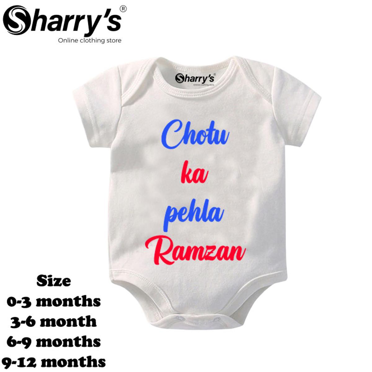 Sharrys Half Sleeves Baby Romper Bodysuit For Babies infant Onesis 0-14 Months Summer Wear Trendy Printed