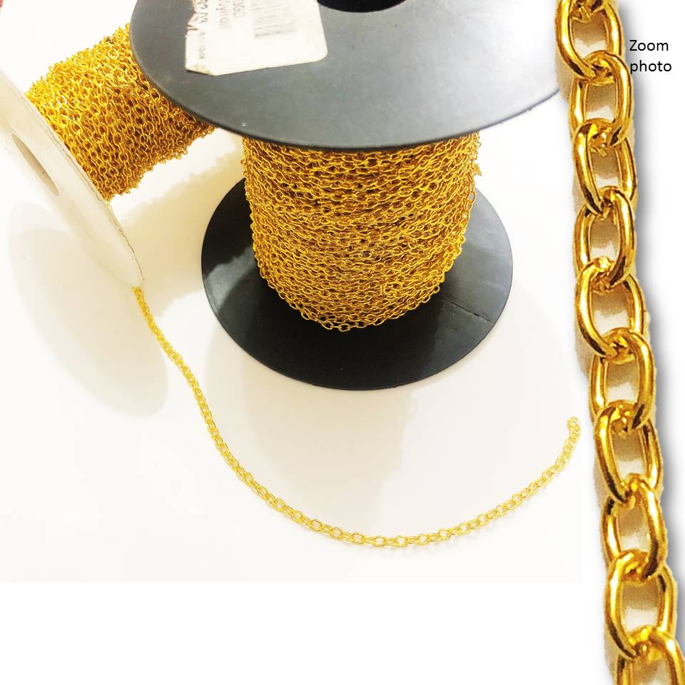 Silver / Golden Chain 2mm | Jewelry Making Accessories | Necklace Pendants Materials
