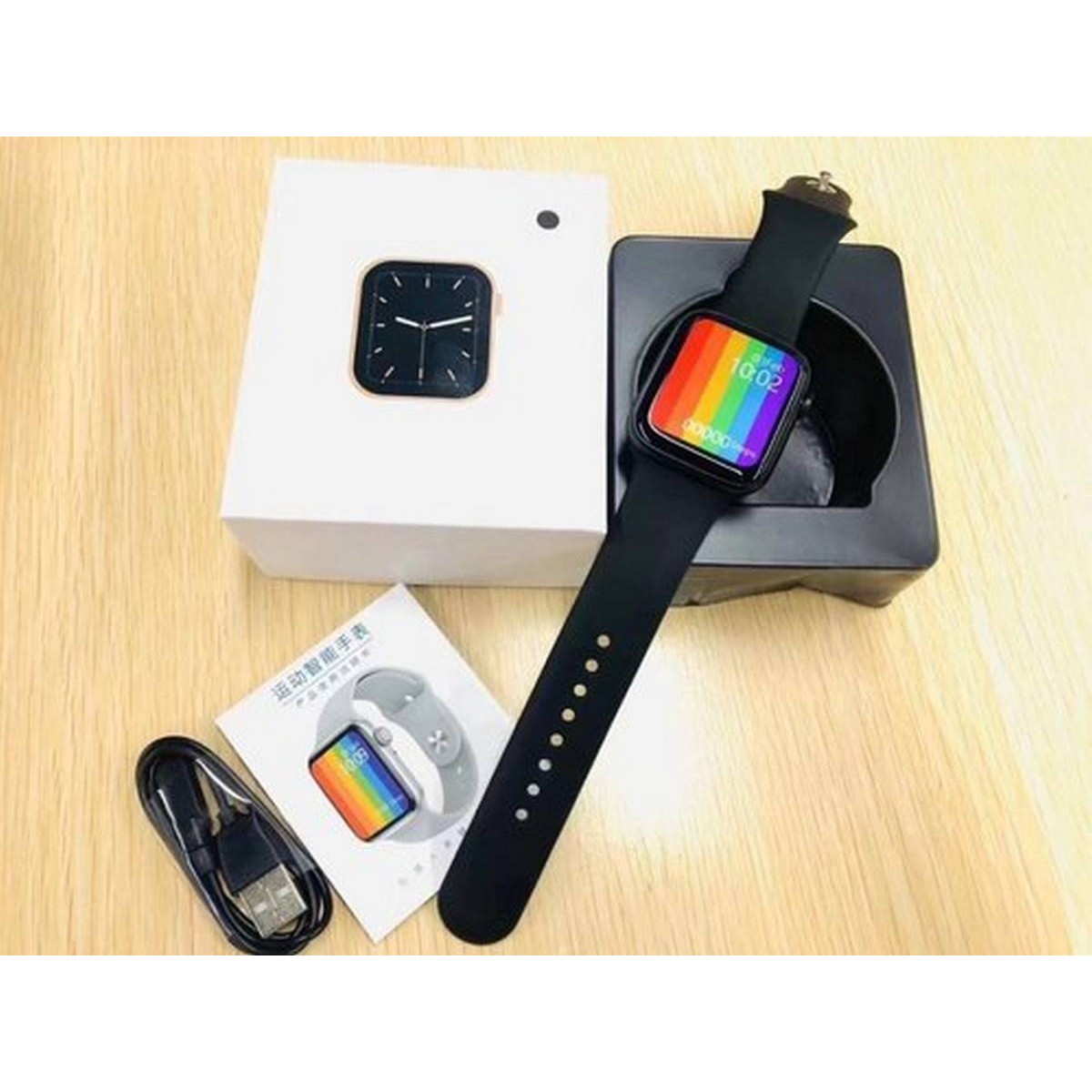 LYKRY W26 Plus Smart Watch Vyrai Moterys 44MM Full Screen Touch Laikrodžiai  \