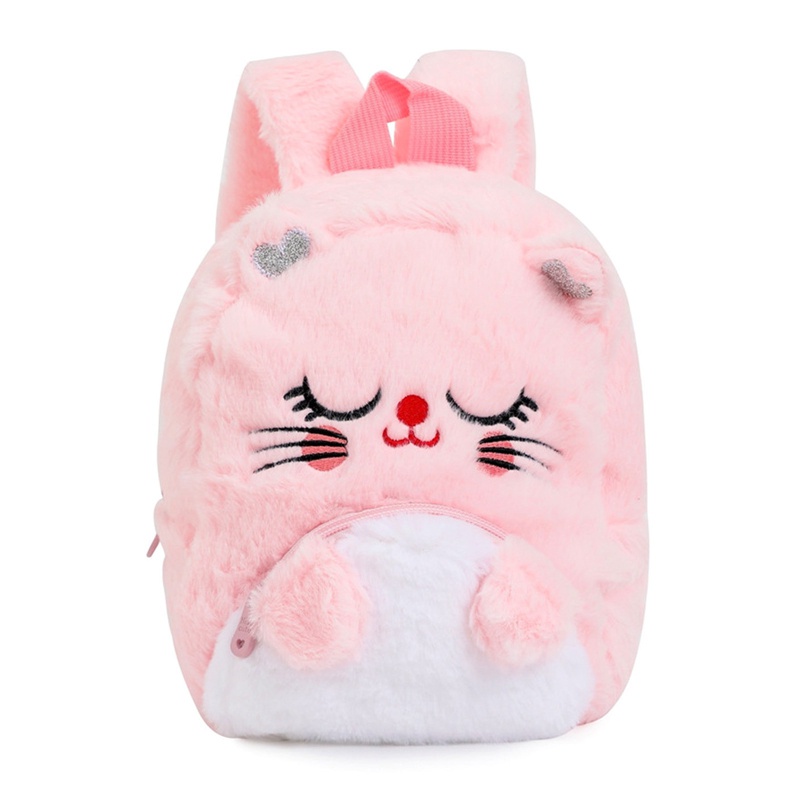 Rainbow Fluffy Unicorn Backpack Plush 