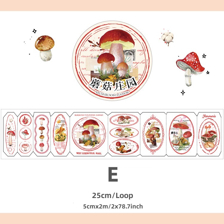 Panda Online Natural Preface Series Retro Washi Masking Tapes