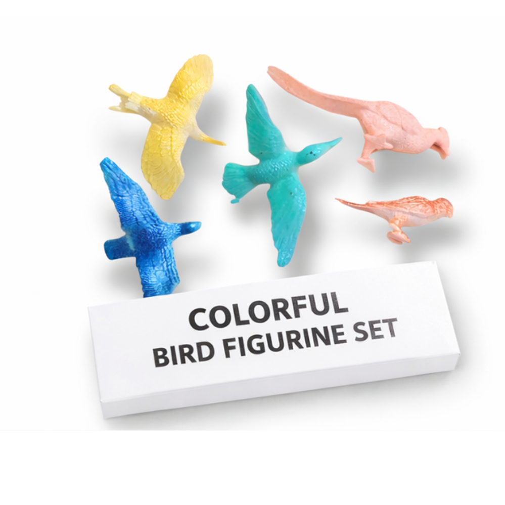 Realistic Rubber Bird Toy Set (2 to 3 Inches) – Simulated Bird Figures for Kids – Educational Animal Models for Learning, Pretend Play & Nature Exploration