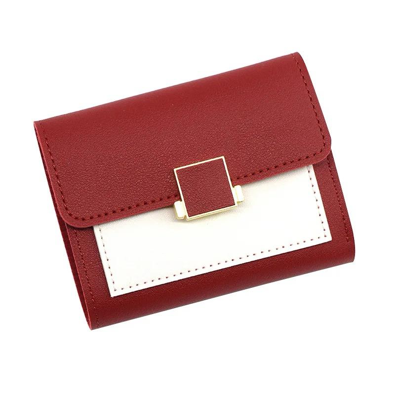 Short Women Wallets Small Slim Luxury Wallet New Fashion Pu Leather Female Purse Designer Money Bag Card Holder, wallets For Girls