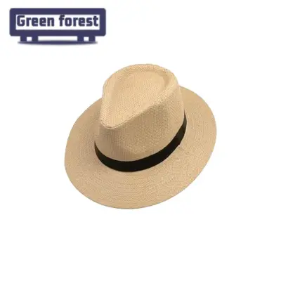 American Fashion Hat Milan Straw Fedora Summer Beach Hats, 40% OFF