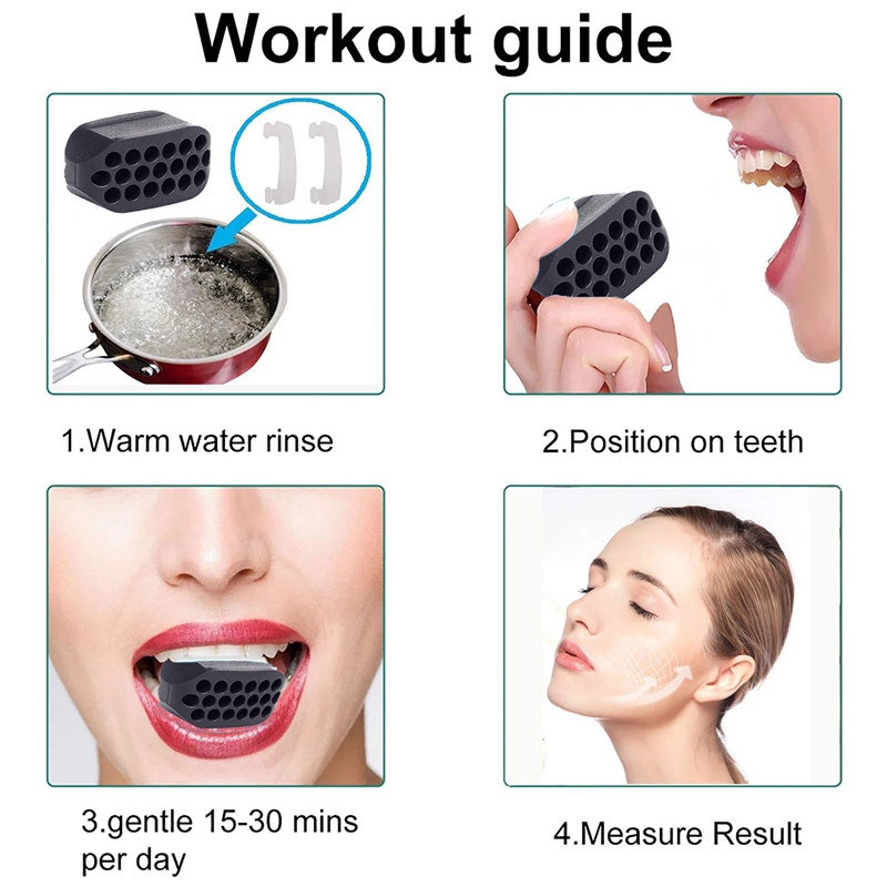 Jalwesh Jawline Exerciser - Jawline Shaper 40, 60 & 80 Lbs - Jaw line shaper for Face Beauty - Reduce Double Chin with jaw line rubber - Jawline chew For Men and Women