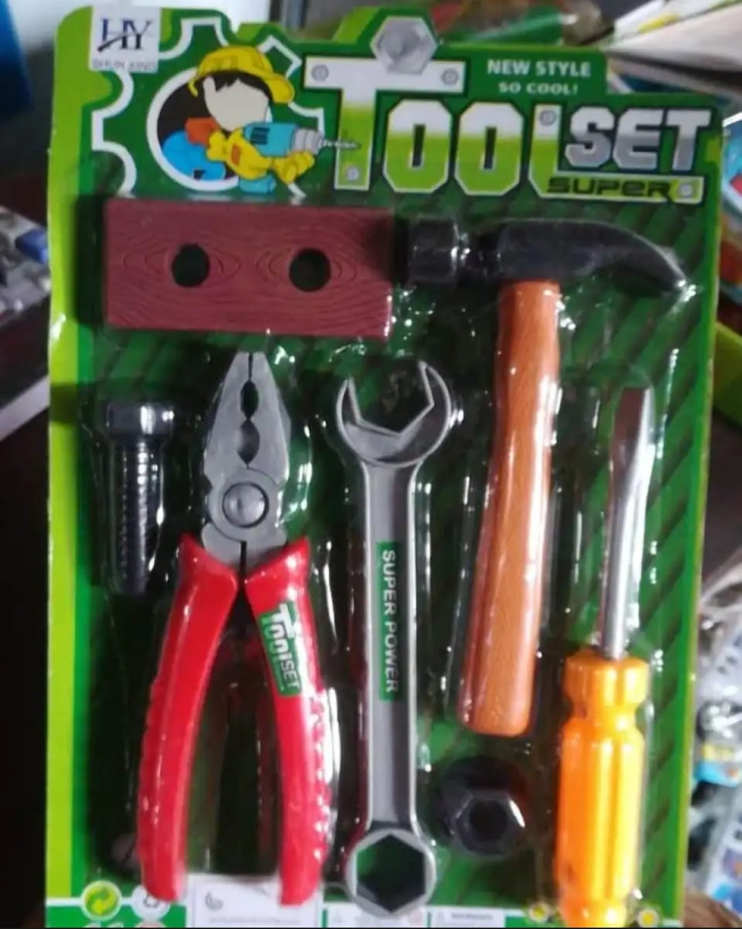 Tool Pretend Play Set Plastic Tool Kit 7 Pcs Tool Set For Kids