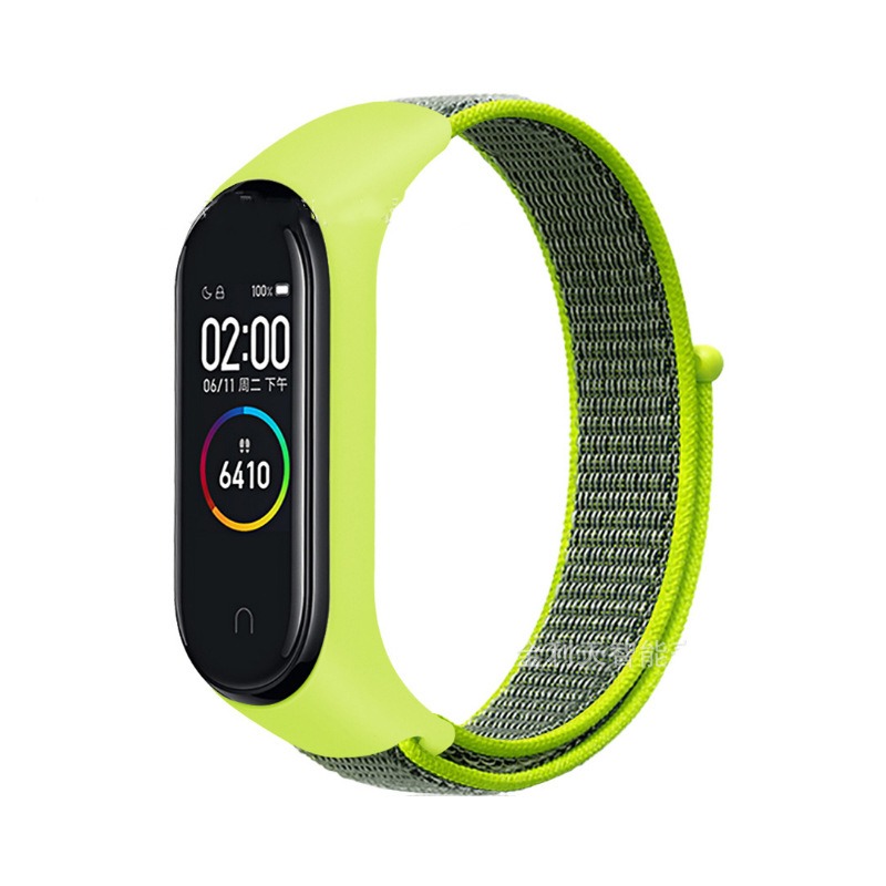 For Xiaomi Mi Band  Mi band 4 , 5 , band 6 , band 7 -Nylon Loop Strap Band  [NOT FIT TO ANY OTHER BAND or Copy Band]