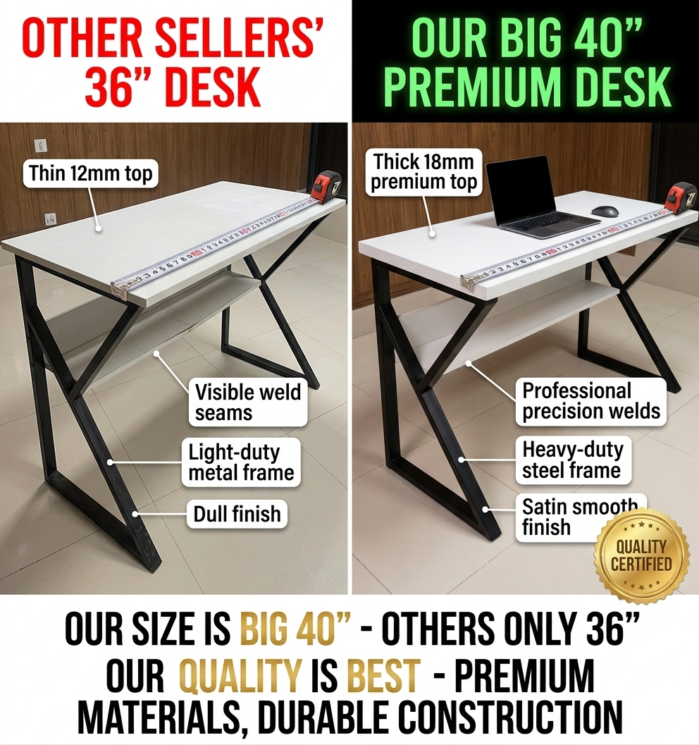 Computer and Study Table K-Shape Gaming Table, Office Table, Study Table, Computer Table, PC Gaming Table, Writing Table and with Modern K-Shape Design