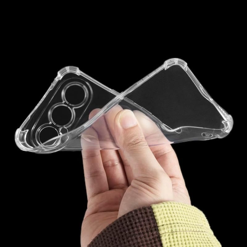 Redmi A5 Back Cover Transparent Extra Bumper Anti Shock Soft Crystal Clear Case - Redmi A5 Back Cover.