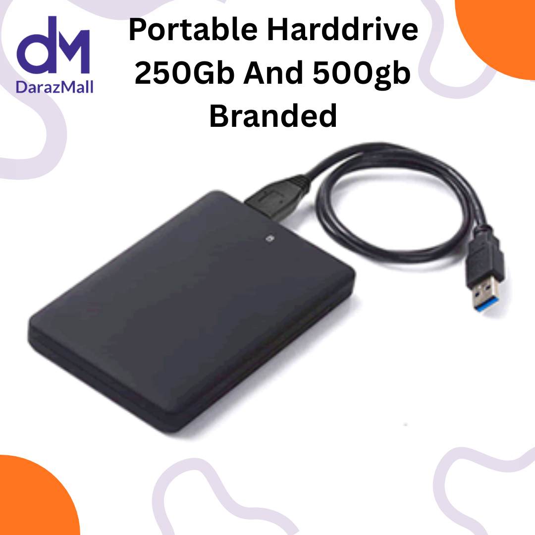Portable External hard drive for desktop, laptop and mobile 250gb 500gb portable harddrive with case and Cable
