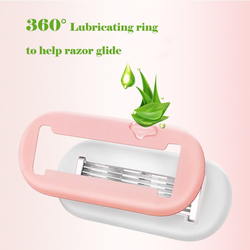 New 6-Layer Blade Lady Razor Women Razor Mini Portable Shave Mane Leg Hair Private Body Manual Razor With Case