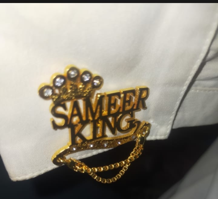 Customize Name Cufflinks Silver/Gold Color Any Name Chain Design QB1