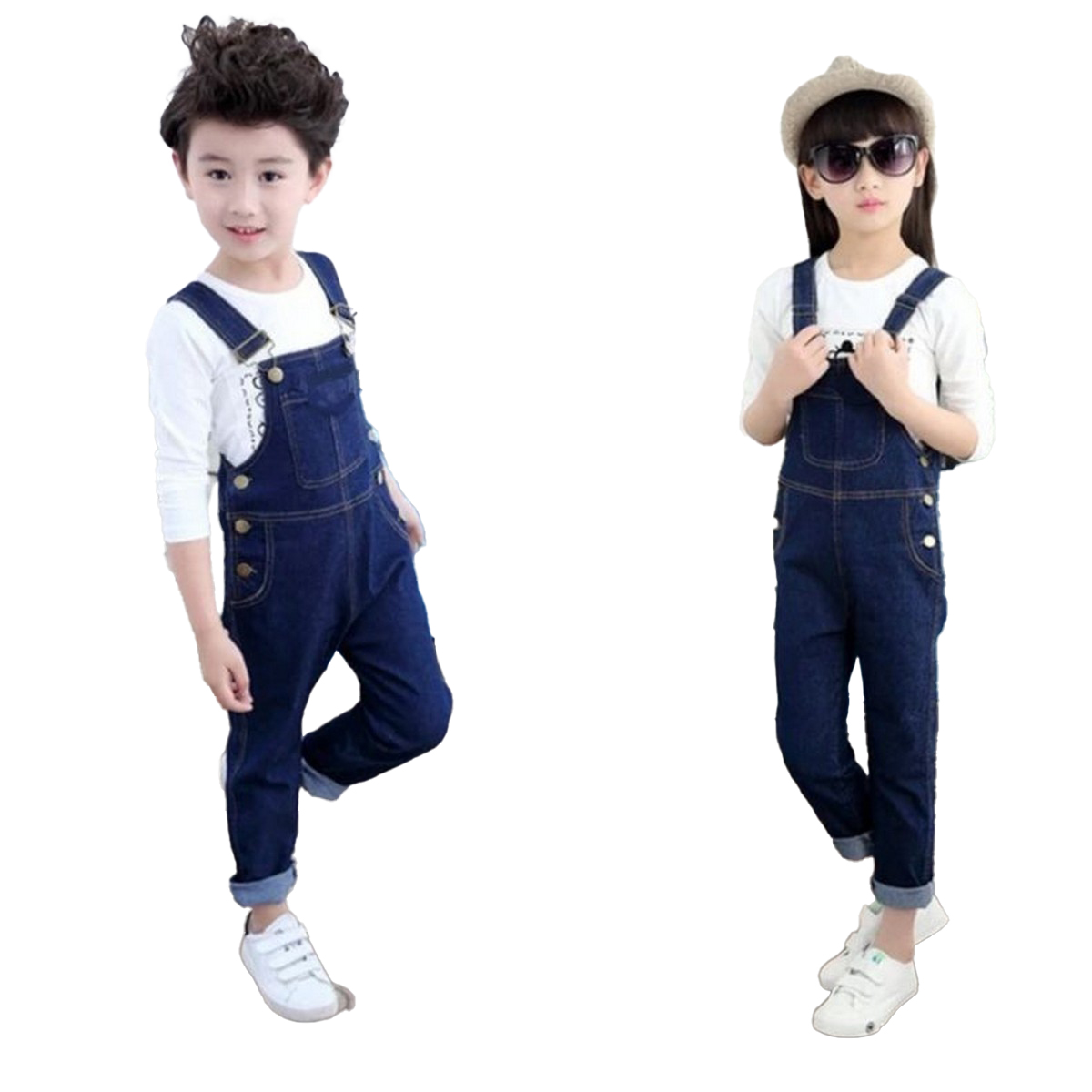 Gorgeous Denim Navy Blue Baby Jeans Romper Unisex Dungaree - Stylish and Premium Quality Kids' Romper