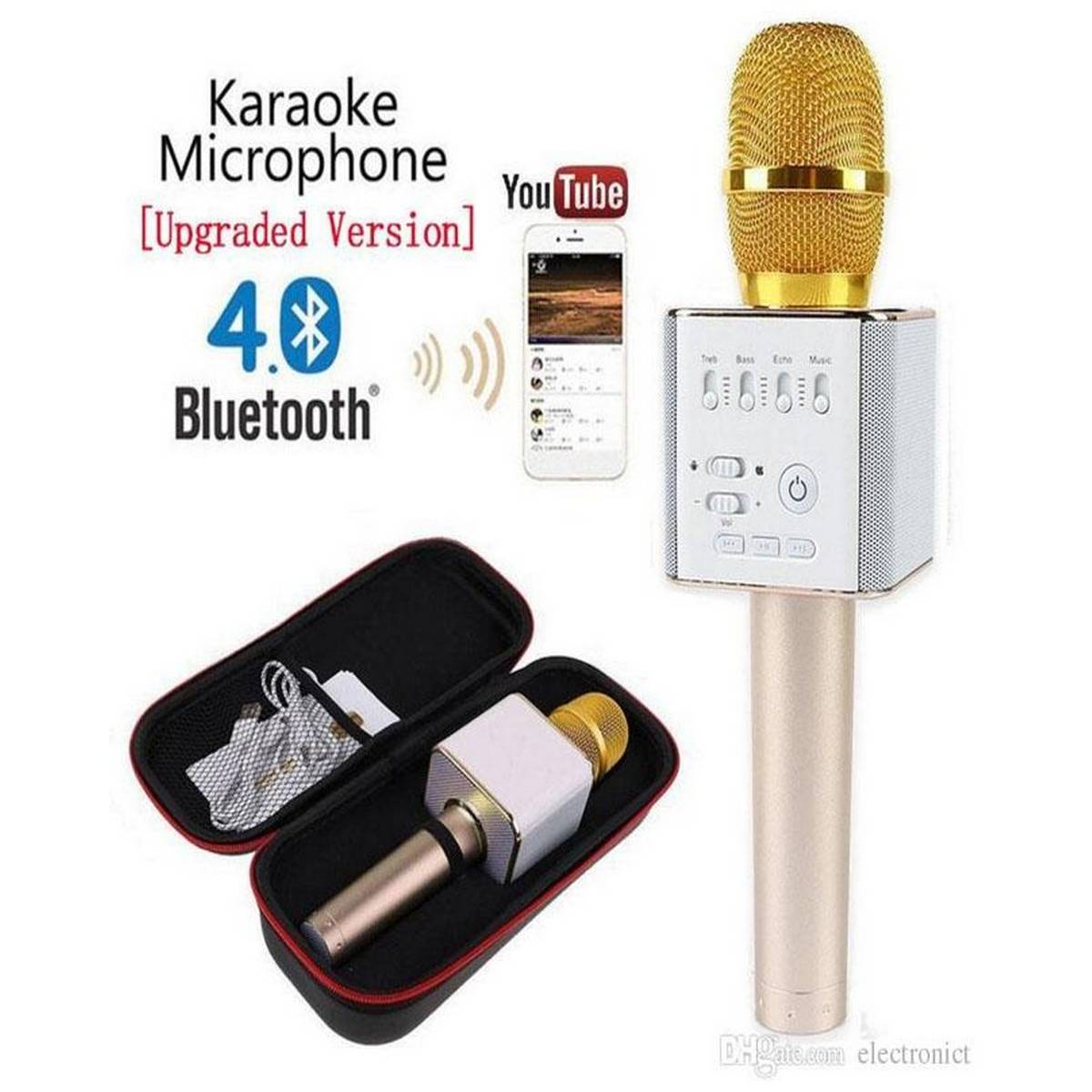 Mic with speaker online Clearance