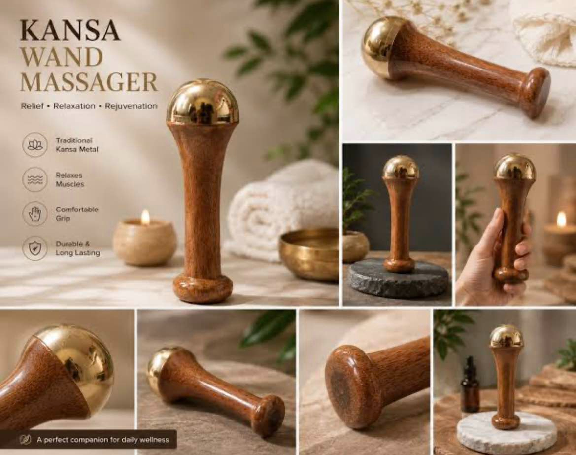 Kansa Wand Ayurvedic Facial and Body Massage Tool