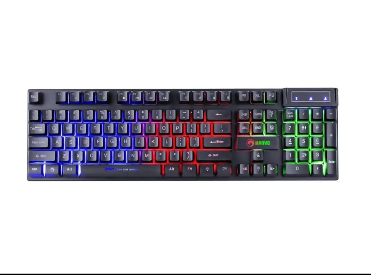 Marvo Scorpion CM409 USB wired keyboard with RBG lights & 104 keys