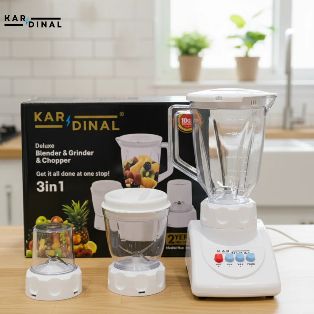 KARDINAL High-Quality 2-in-1 / 3-in-1  Electric Juicer Blender Machine, Grinder ,Mixer Machine Food processor Juicer machine