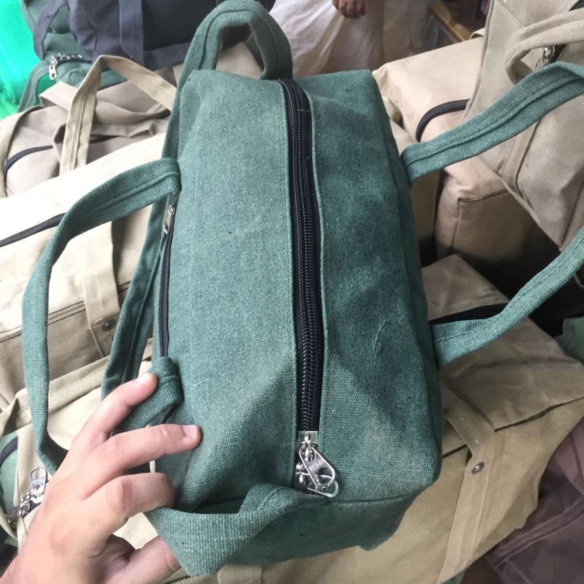 Portable Multi-function Canvas Bag Waterproof Storage Bag Hand Tool Bag Toolkit Case Tools Bag