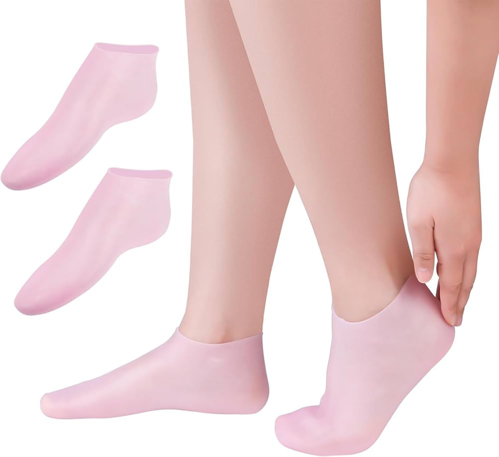 Silicone Moisturizing Gel Heel Socks – Unisex Foot Care and Comfort