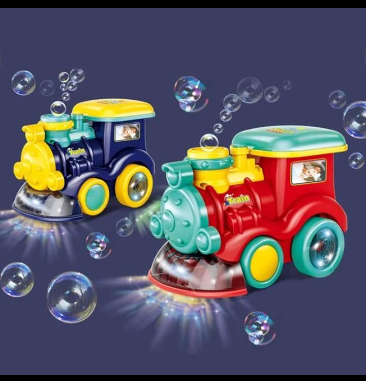 Cartoon Train Bubble Music Toy For Boys Girls