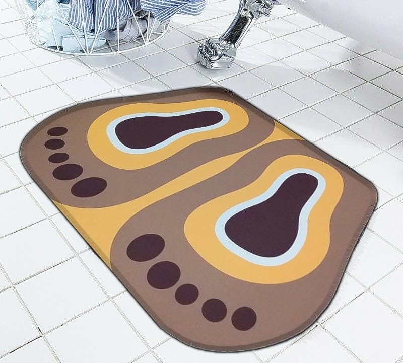 Modern Simple Shower Bathroom Bedroom Bathtub Side Anti-Slip Absorbent Carpet Rug Kitchen Entrance Soft Door Bath Mat Home Decor Oval,Rectangle,Foot Design Anti Slip