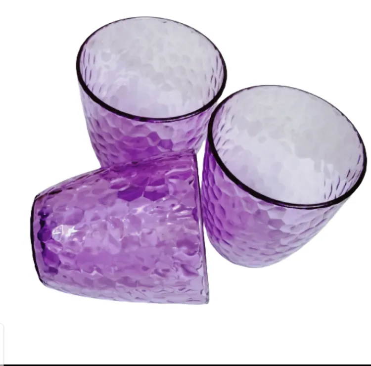 6pcs Acrylic Drinking Glasses Set Plastic Tumblers Plastic Cups