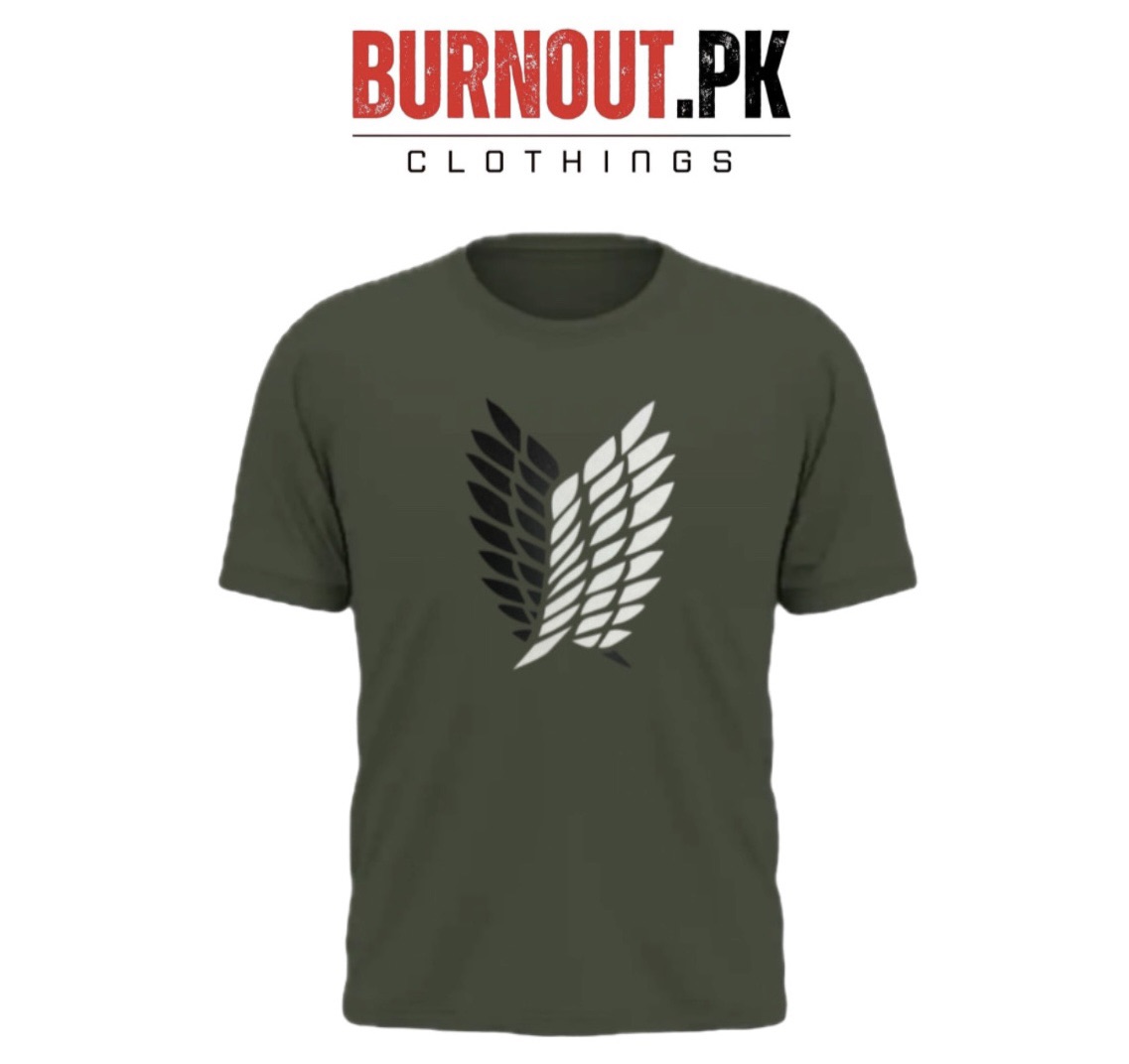BURNOUT.PK NEW TRENDY SUMMER COLLECTION WINGS PRINTED TSHIRTS FOR MENS AND WOMENS