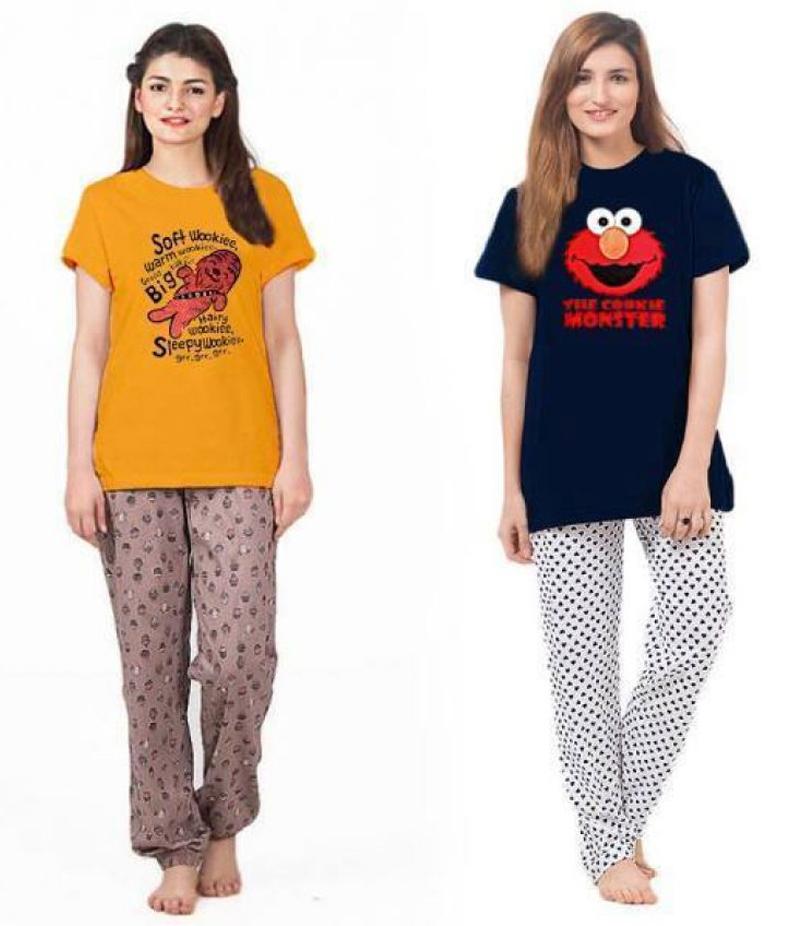 Women Girls Night Dress Shirt Pajamas 