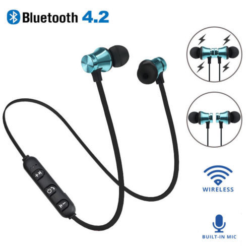 Magnetic Sports Wireless Earphones Stereo Mini Wireless Bluetooth Cordless Earphone Noise Cancelling headphone price in Pakistan