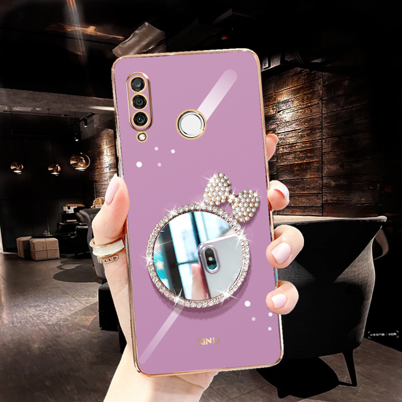 SEAHAI Cover per Honor 200 Lite 5G, Specchio Case Clear View Standing Mirror Flip Custodia Full Body Protettiva Bumper Folio Copertura - Porpora