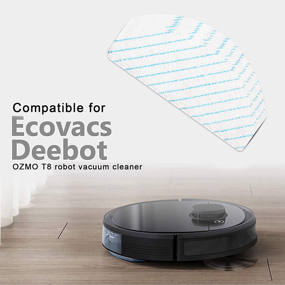 Rag For Deebot Ozmo T8 Robot Vacuum Cleaner Washable Mopping Cloths