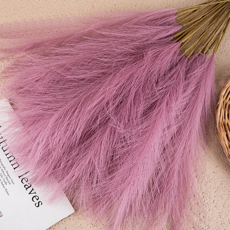 Colorful Reed Plush Artificial Gypsophila for Home Decoration Family