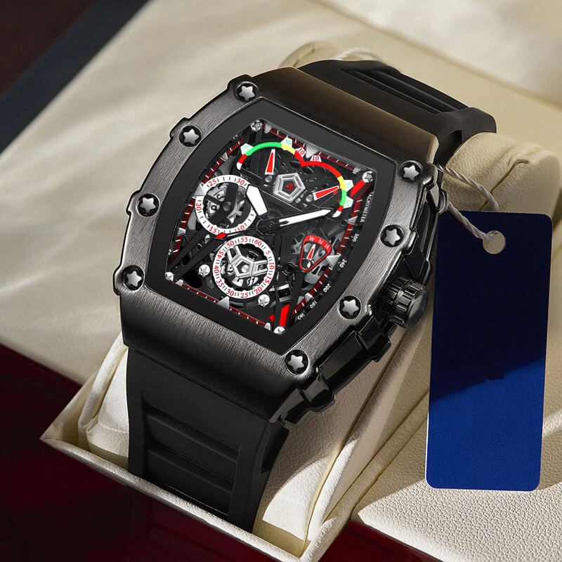 Luxury Watch for Man Sports Watches for Boys & Men New Fashion Sport Rubber Strap Wristwatches
