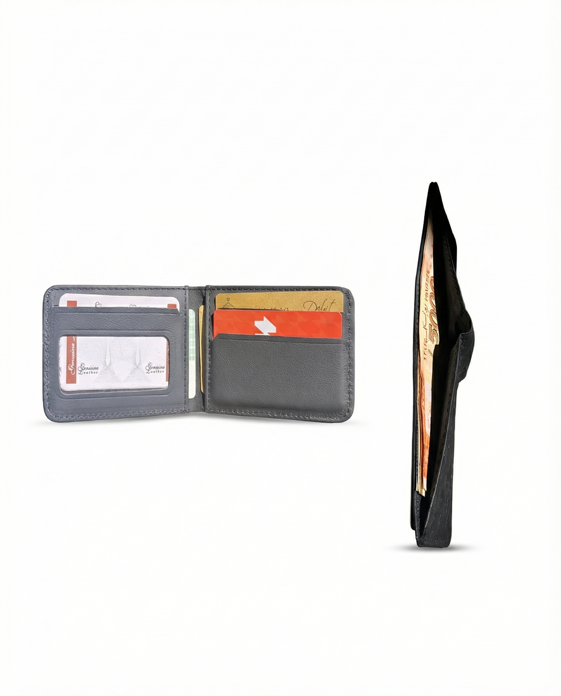 Men’s Luxury LV  Leather Wallet – Slim Bifold Card Holder with Multiple Card Slots | Stylish Compact Wallet for Men