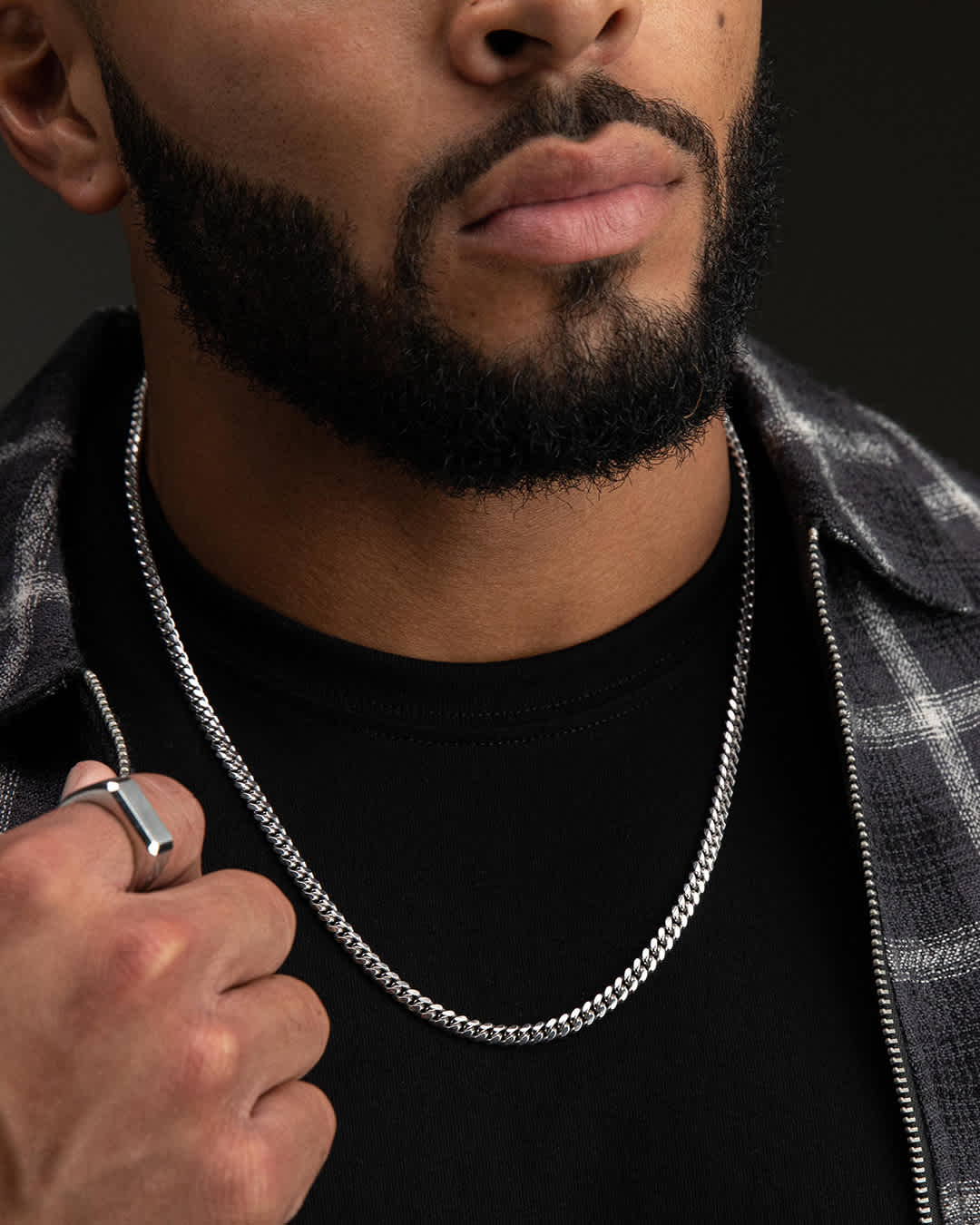 Silver Stainless Chain Steel High 