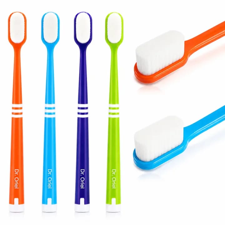 Ultra Soft Toothbrush for Sensitive Teeth and Gums Care – Micro Nano Toothbrush with Million Nano Bristle Technology – Deep Cleaning Teeth Oral Care Hygiene Brush for Fragile Gums, Bleeding Gums, and Braces