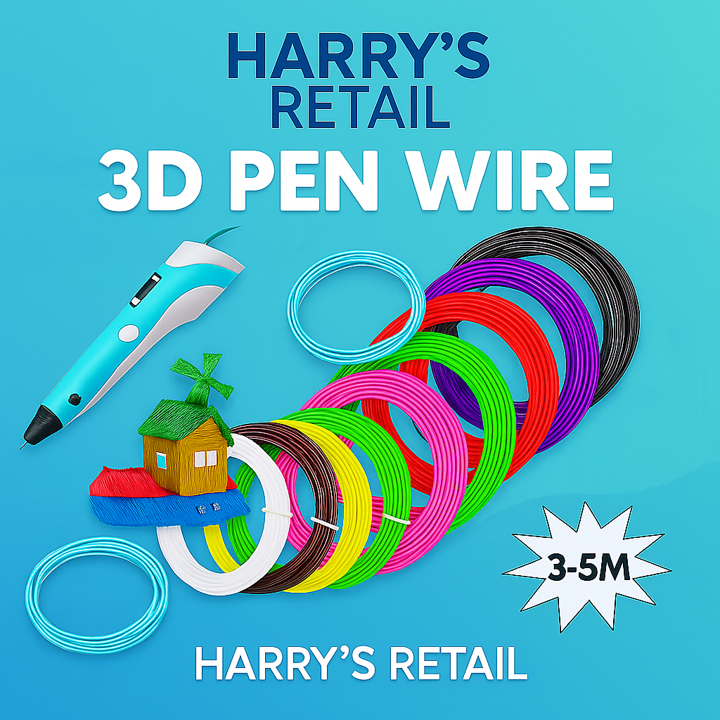 3D Pen Wires – PLA Filament Refill 1.75mm – 3D Pen Filament for 3D Printing Pen – 5m Roll Multicolor – 1/3/5/10 PCS Pack – Random Colors – 3D Printer Pen Material – High Quality PLA Refills for Art & Drawing – Kids & DIY Use