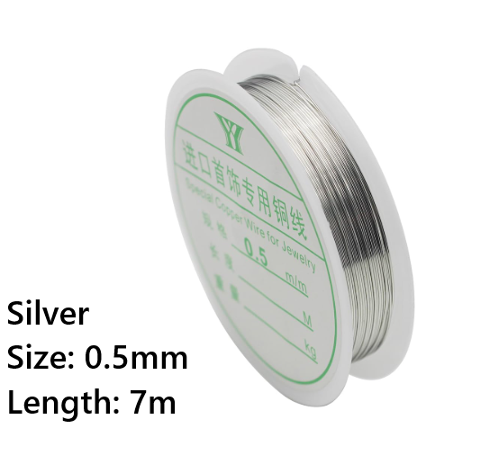 Silver 0.5mm/7meter