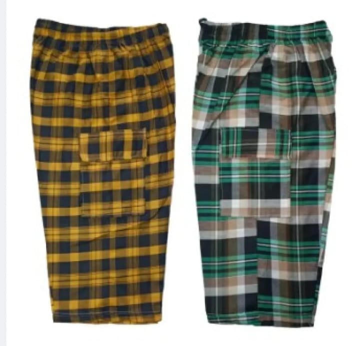 TF Clothing | Pack Of 2 | Summer Cotton Quarter Shorts For Men | With Two Side Pockets Only | Multicolor.