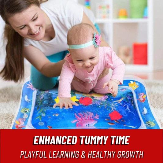 Baby Water Playing Mat | Infant Tummy Time Mat | Soft Inflatable Water Play Mat for Babies | Baby Learning and Fun Mat | Comfortable Baby Tummy Time Water Pad | Safe and Soft Baby Tummy Time Mat