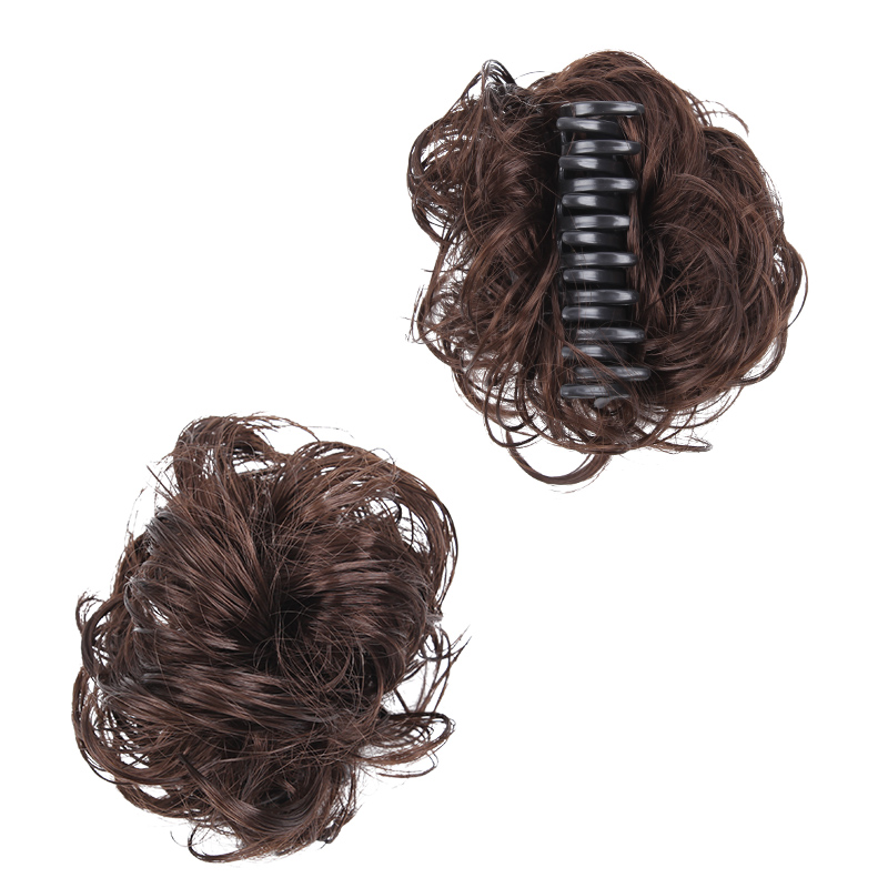 Woman Hairpiece Wig Claw Clip Curly Extension Ladies Hair Piece Clip in Ponytail Wig Extension