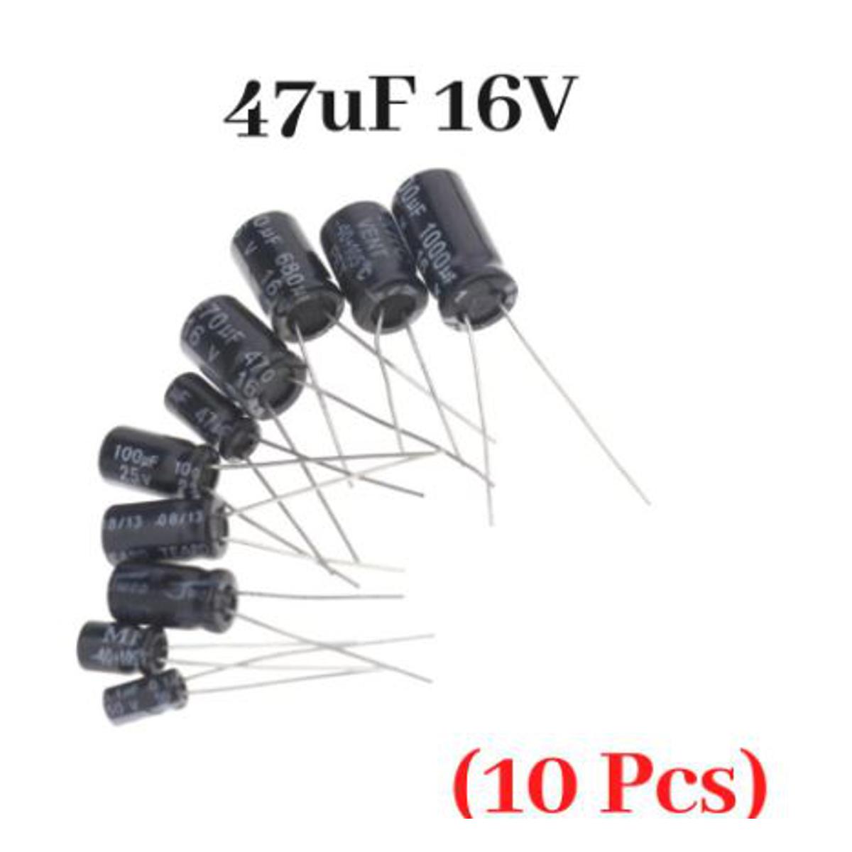 RADIAL ELECTROLYTIC CAPACITOR 47uF 16V HT 5X11MM EXR 47UF 16V 5X11