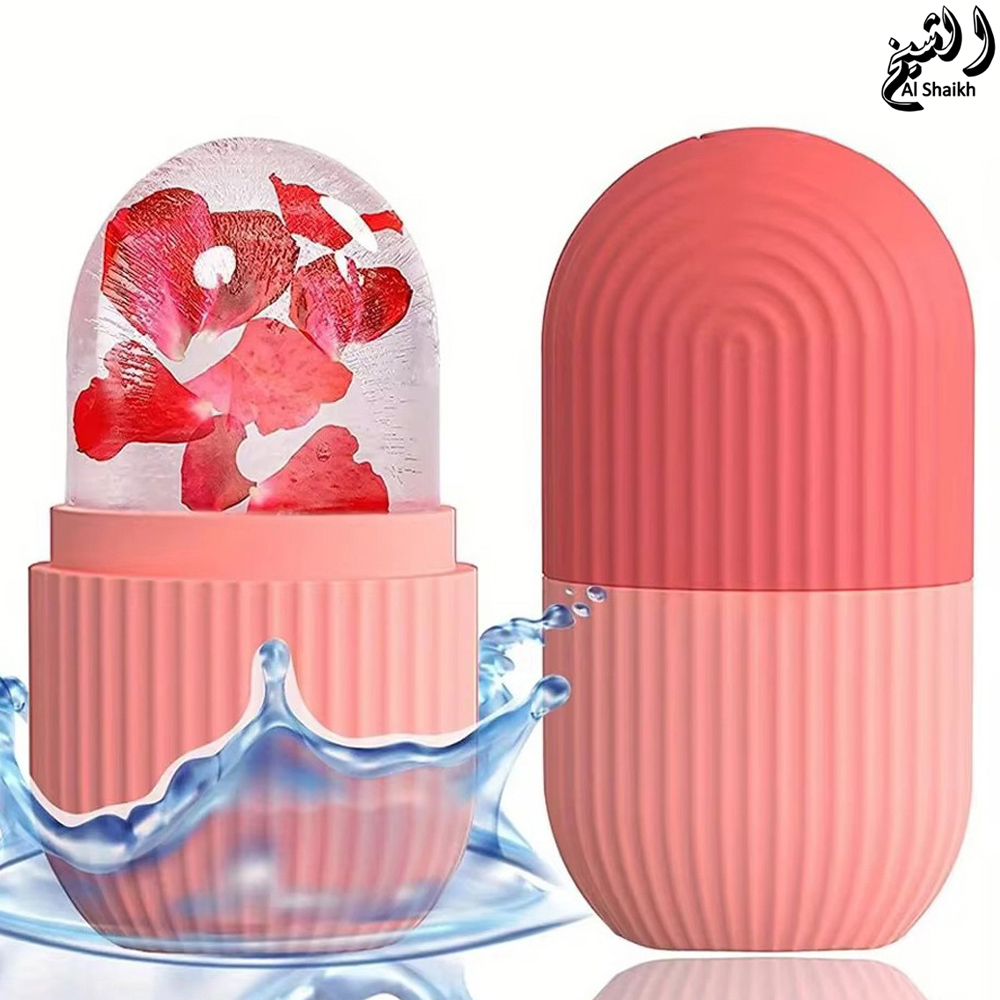 Silicone Ice Roller for Face & Eyes – Reusable Ice Cube Mold & Cooling Facial Massager | Reduces Puffiness, Tightens Pores, Soothes Redness & Boosts Serum Absorption | Cold Therapy Tool for Skin Glow & Lymphatic Drainage