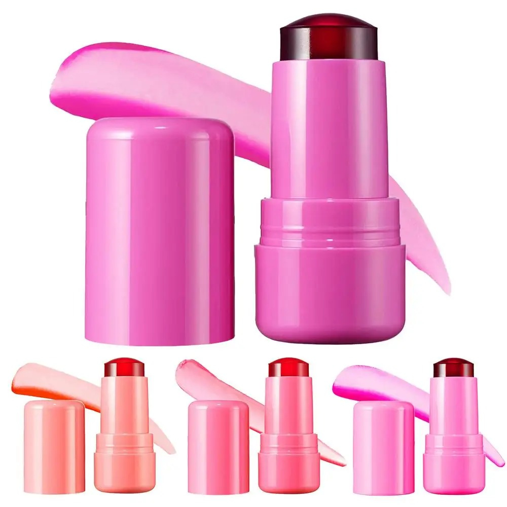 Blush - Cheek Lip Tinted - Facial Cheek Jelly Blush Stick - Lip Brighten Cream Water Jelly Tint Stick for Girls
