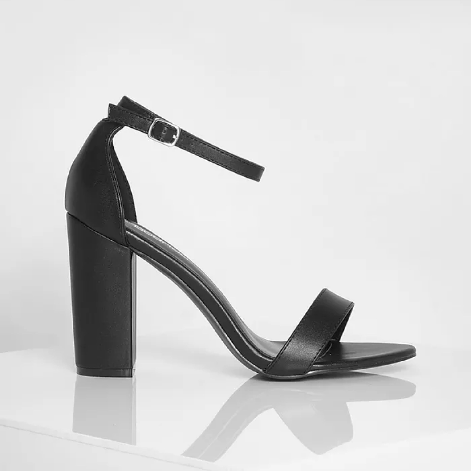 Women Fashion Black Block 3 Inches Heels Sandals Comfortable and Stylish for Any Occasion Luxury Style Office Wear Party, Weeding, Bridal