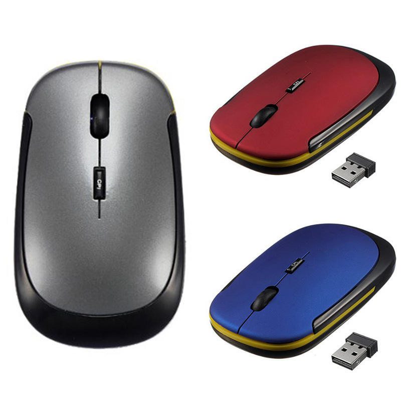 Ultra-thin Wireless Mouse Bluetooth Mouse 2.4ghz Adjustable 1600DPI Ergonomic Computer Silent PC Gamer Desktop Laptop