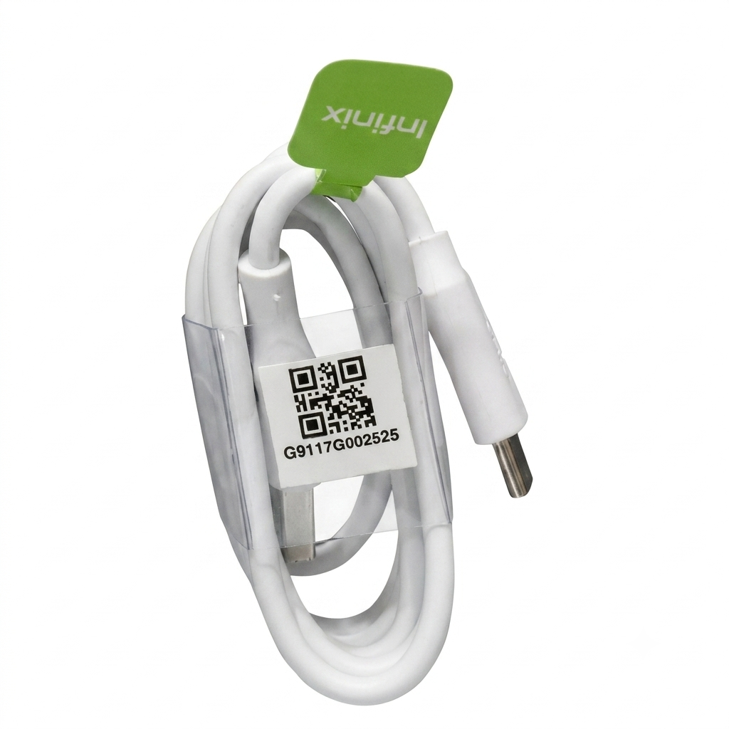 infinix Micro USB Charging and Data Sync Cable - White